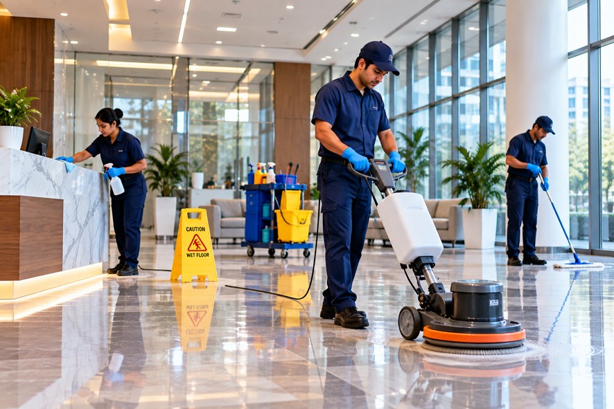 Floor cleaning services in Chennai – DENNISGROSSI floor scrubbing