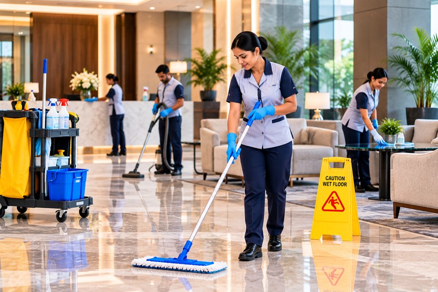 Housekeeping services in Chennai – DENNISGROSSI housekeeping staff