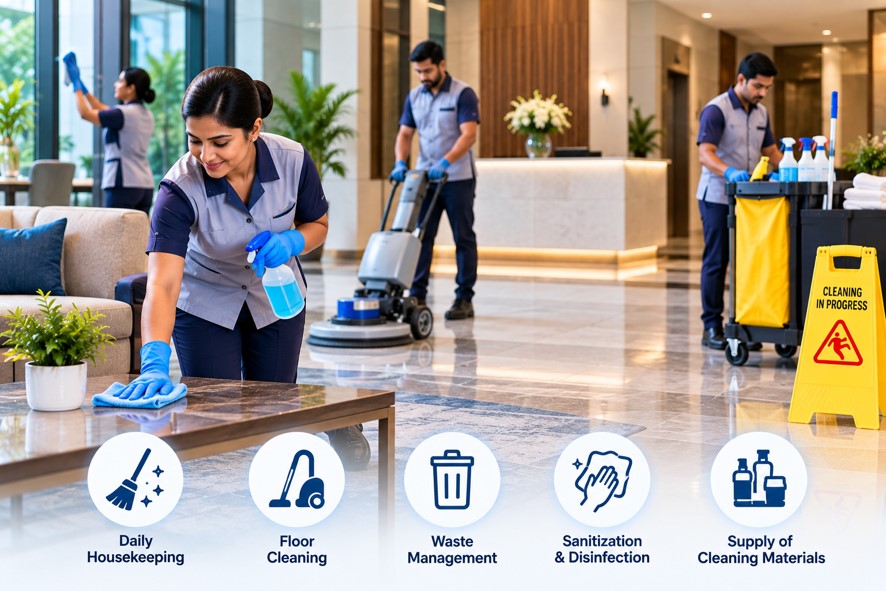 Housekeeping services in Chennai – DENNISGROSSI housekeeping staff