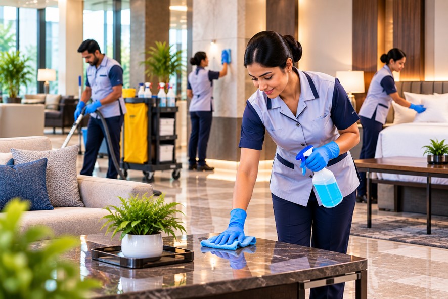 Housekeeping services in Chennai – DENNISGROSSI housekeeping staff