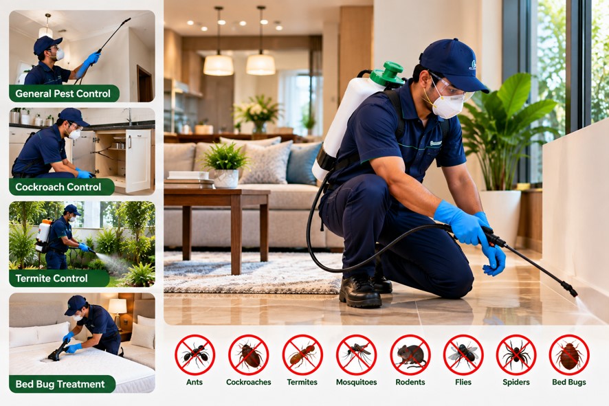 Pest control services in Chennai – DENNISGROSSI technician